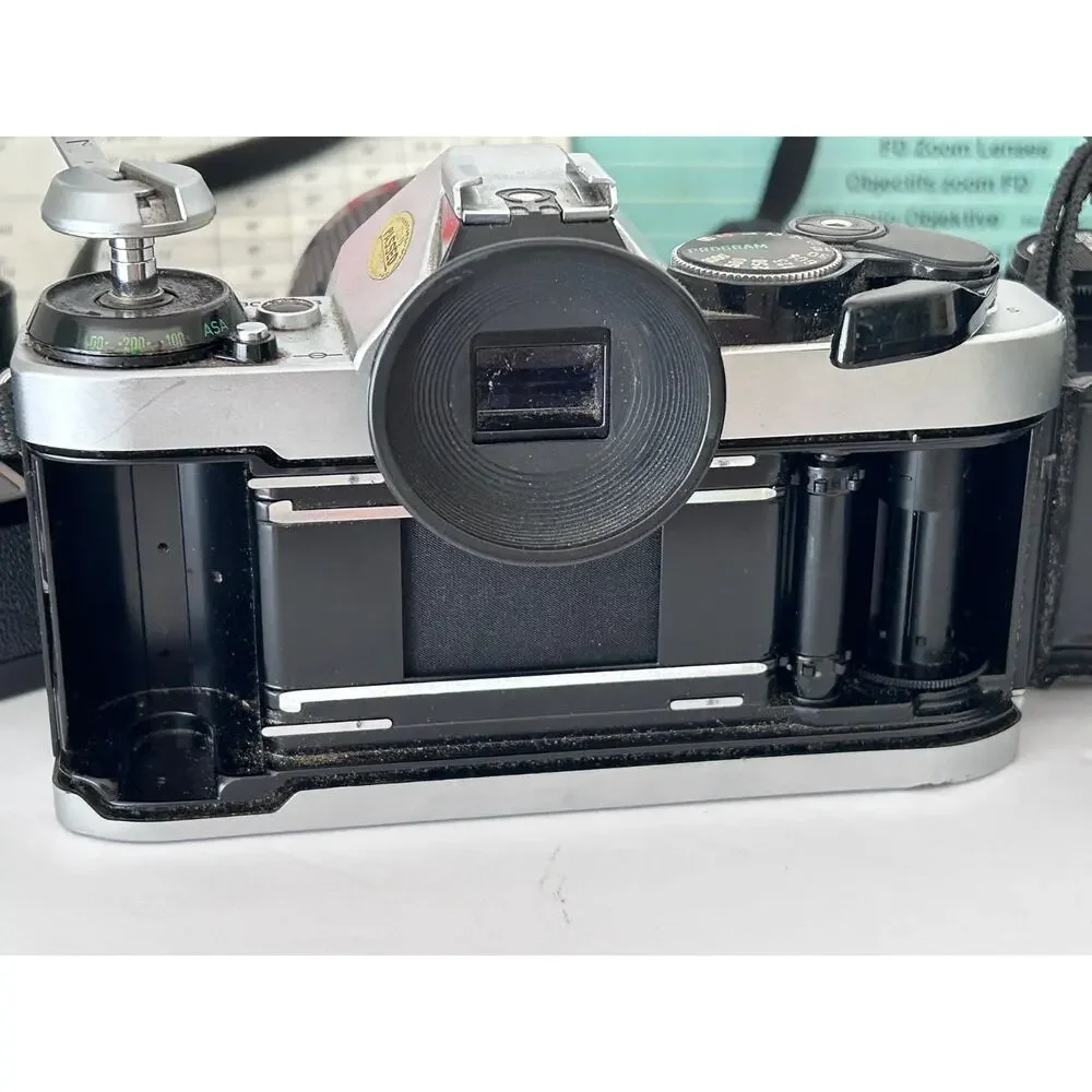 Canon AE-1 Program SLR Camera W/ 35-70MM Zoom and Drive Motor - Papers-Tested